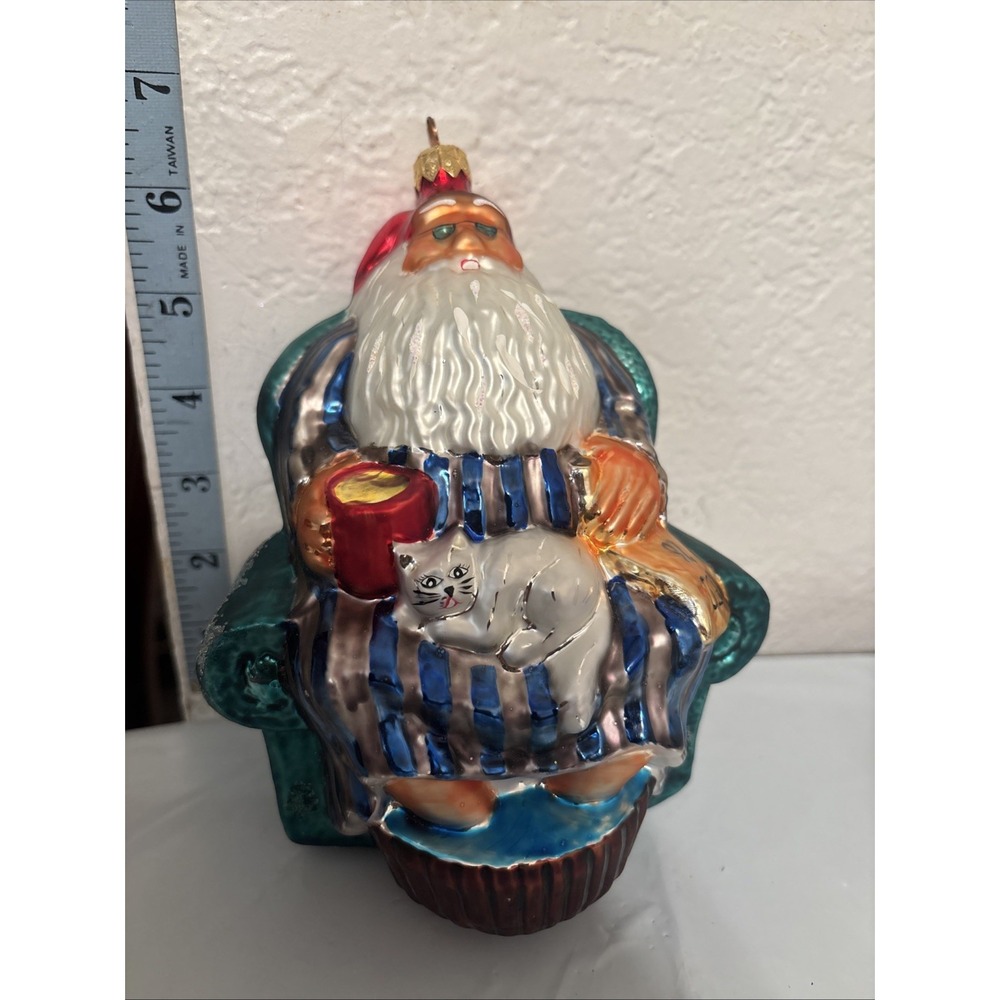 Christopher Radko Santa‎ with SunGlasses 1996 Poland Christmasa Ornament